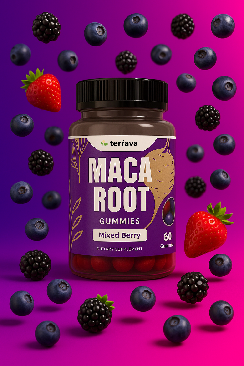 Macca Root Gummies - Mixed Berry